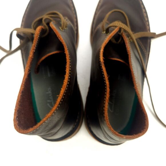 Clarks Bushacre 2 Desert Boots Mens 8 M Dark Brown Leather Chukka Lace-Up Casual main image 9
